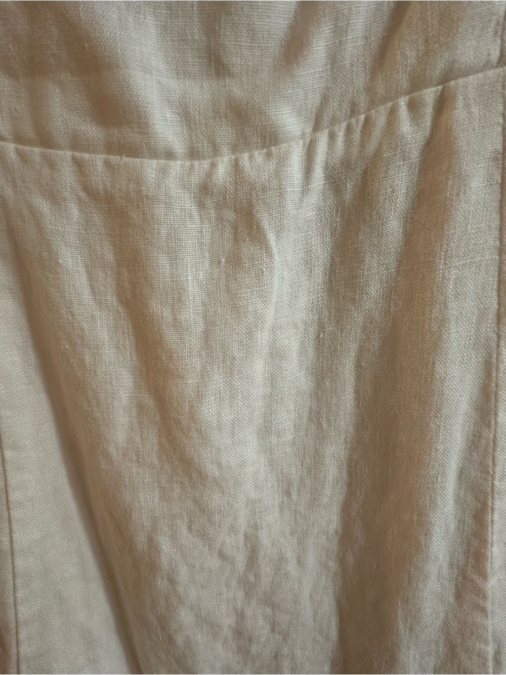Reformation Belgium White Puff-Sleeve Linen Midi Dress - Picture 4 of 6
